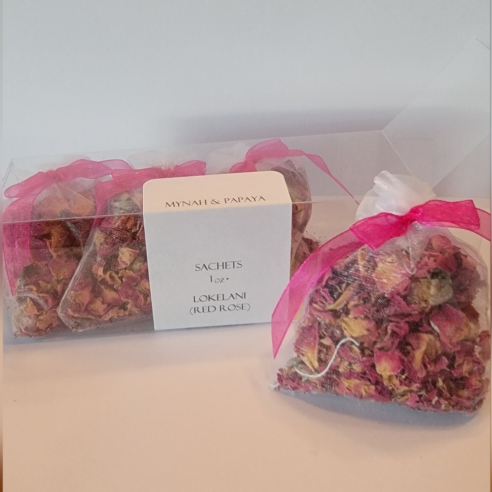 MYNAH & PAPAYA 100% NATURAL "LOKELANI" (RED ROSE) SACHETS